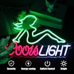 Green Beer Neon Sign for Man Cave Decor