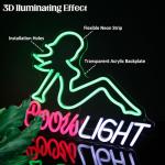 Green Beer Neon Sign for Man Cave Decor