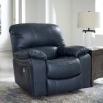 Leesworth Blue Leather Match Power Recliner with USB