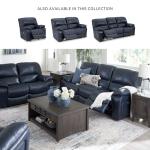 Leesworth Blue Leather Match Power Recliner with USB
