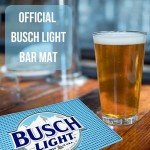 Busch Light Non-Slip Bar Mats - 18x12 Inches