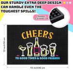 Fluorescent Non-Slip Bar Mat 12 x 18 Inch