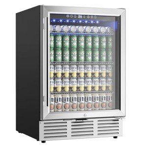 24" Beverage Cooler for Man Cave & Bar