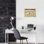 Retro Surfboard Metal Tin Sign for Man Cave