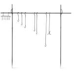 Campfire Cooking Equipment Set with Heavy-Duty Iron