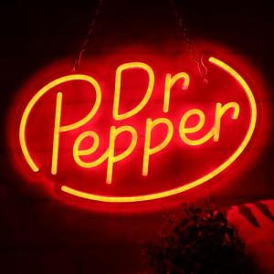 Red Neon Wall Sign for Man Cave Decor