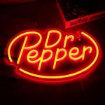 Red Neon Wall Sign for Man Cave Decor