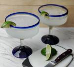 Set of 4 Cobalt Blue Margarita Glasses
