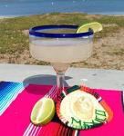 Set of 4 Cobalt Blue Margarita Glasses
