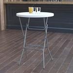 32" Round Folding Bar Height Tables - Set of 4
