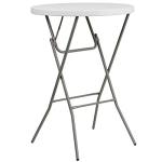 32" Round Folding Bar Height Tables - Set of 4