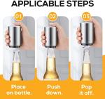 2PCS Stainless Steel Magnet Beer Bottle Openers