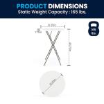 32" Round Folding Bar Height Tables - Set of 4