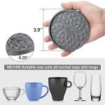 Silicone Coasters with Holder - 6 Pack Set