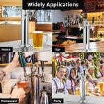 3-Tap Stainless Beer Tower with Dispenser Lines