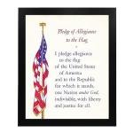 Patriotic Pledge of Allegiance Wall Art Print
