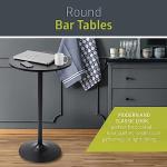 Pearington Santina Black Round Bar Table Set