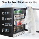 24" Beverage Refrigerator - Holds 154 Cans