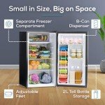 Compact Igloo Refrigerator with Freezer for Man Caves