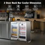 BODEGA Back Bar Cooler with Glass Doors 7.4 Cu.Ft