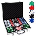 500PCS Poker Chip Set with Aluminum Case