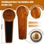 8-Pack Wooden Chalkboard Beer Tap Handles