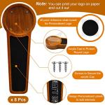 8-Pack Wooden Chalkboard Beer Tap Handles