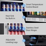 24" Beverage Refrigerator - Holds 154 Cans