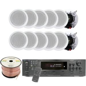 Vaiyer 6-Channel Bluetooth Home Audio System Kit