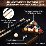 Barrington Billiards Pool Table with Cue Sticks