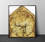 Hereford Mappa Mundi Medieval Wall Art Print