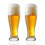 Set of 2 Heavy Base Pilsner Beer Glasses