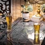 Set of 2 Heavy Base Pilsner Beer Glasses