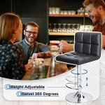 Adjustable Swivel Bar Stools Set of 2