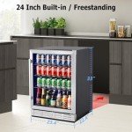 24" Beverage Refrigerator - Holds 154 Cans