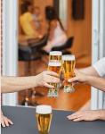 Set of 2 Heavy Base Pilsner Beer Glasses