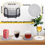 Mckanti 8-Piece Colorful Absorbent Coaster Set