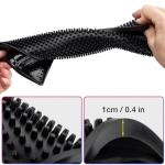3-Piece Black Rubber Bar Service Spill Mat Set