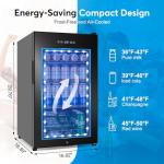 17-Inch Beverage Refrigerator - 126 Can Cooler
