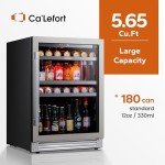 24-Inch Beverage Refrigerator - Holds 180 Cans
