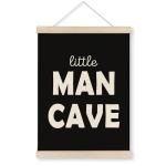 Little Man Cave Sign with Wooden Frame