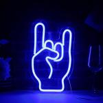 Rockin' Hand LED Neon Sign for Man Cave