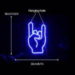 Rockin' Hand LED Neon Sign for Man Cave