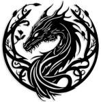Metal Dragon Wall Art for Man Cave Decor