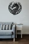 Metal Dragon Wall Art for Man Cave Decor