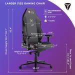 Ergonomic Gaming Chair with Lumbar Support and Armrests