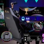 Ergonomic Gaming Chair with Lumbar Support and Armrests