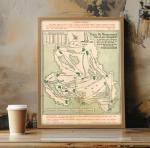 Vintage 1954 Masters Golf Club Wall Art