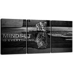 Mindset is Everything 3-Piece Canvas Wall Art