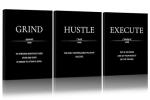 Motivational Wall Art for Men - 3 Piece Set
